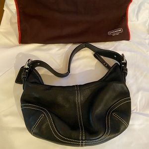 Coach Black Soho Vintage Hobo w Dustbag